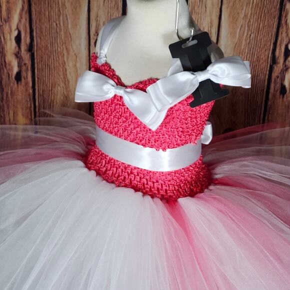 BLACK FRIDAY SALE - Girl's Tutu Dress And Hair Clip Set Size 6 - 8/9 NWT - Picture 10 of 12